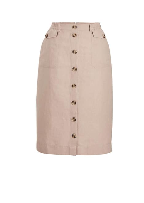 Brauner Damen-Cargo-Rock mit Taschen