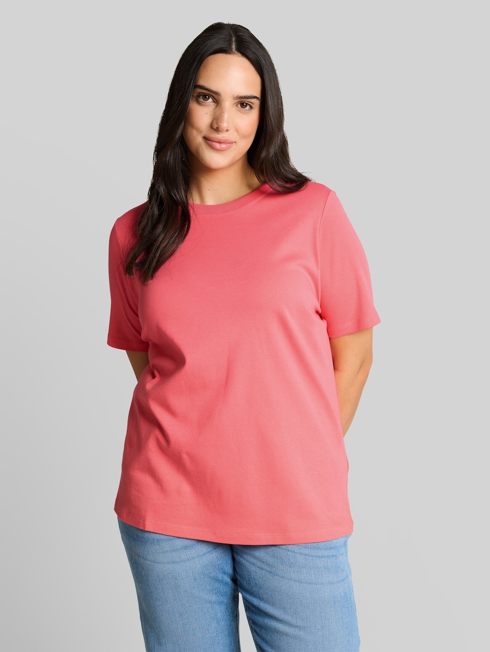 Basic T-Shirt aus Baumwolle