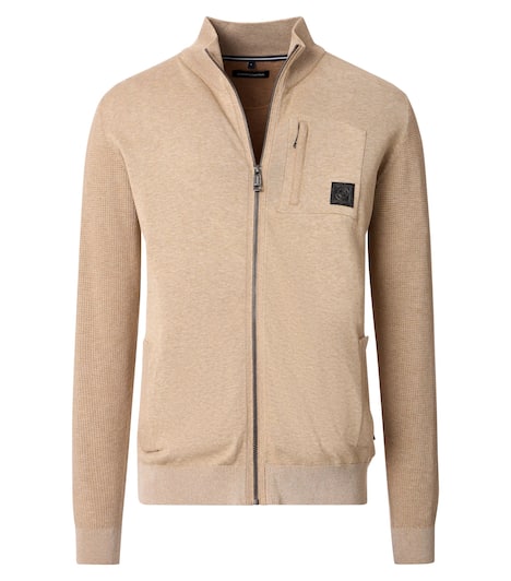 Strickjacke uni Basic Knitwear