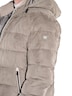 Herren Steppjacke mit abnehmbarer Kapuze , Braunbeige