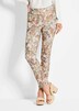 Florale Stretchhose in Slim Fit