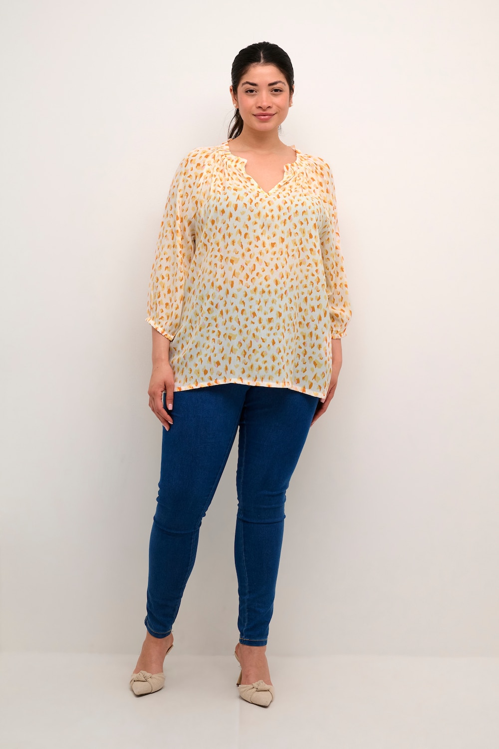 Langarm-Bluse Regular fit