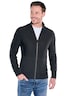 Herren Strickjacke mit seitlichen Taschen , Schwarz