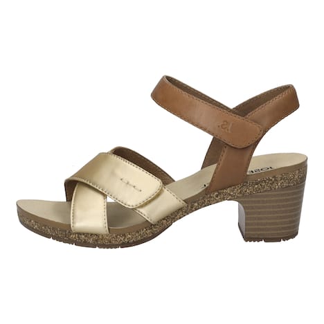 Damen Sandale Grace 01, gold-kombi