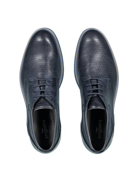 engbers Herren Boots aus Leder , Saphirblau