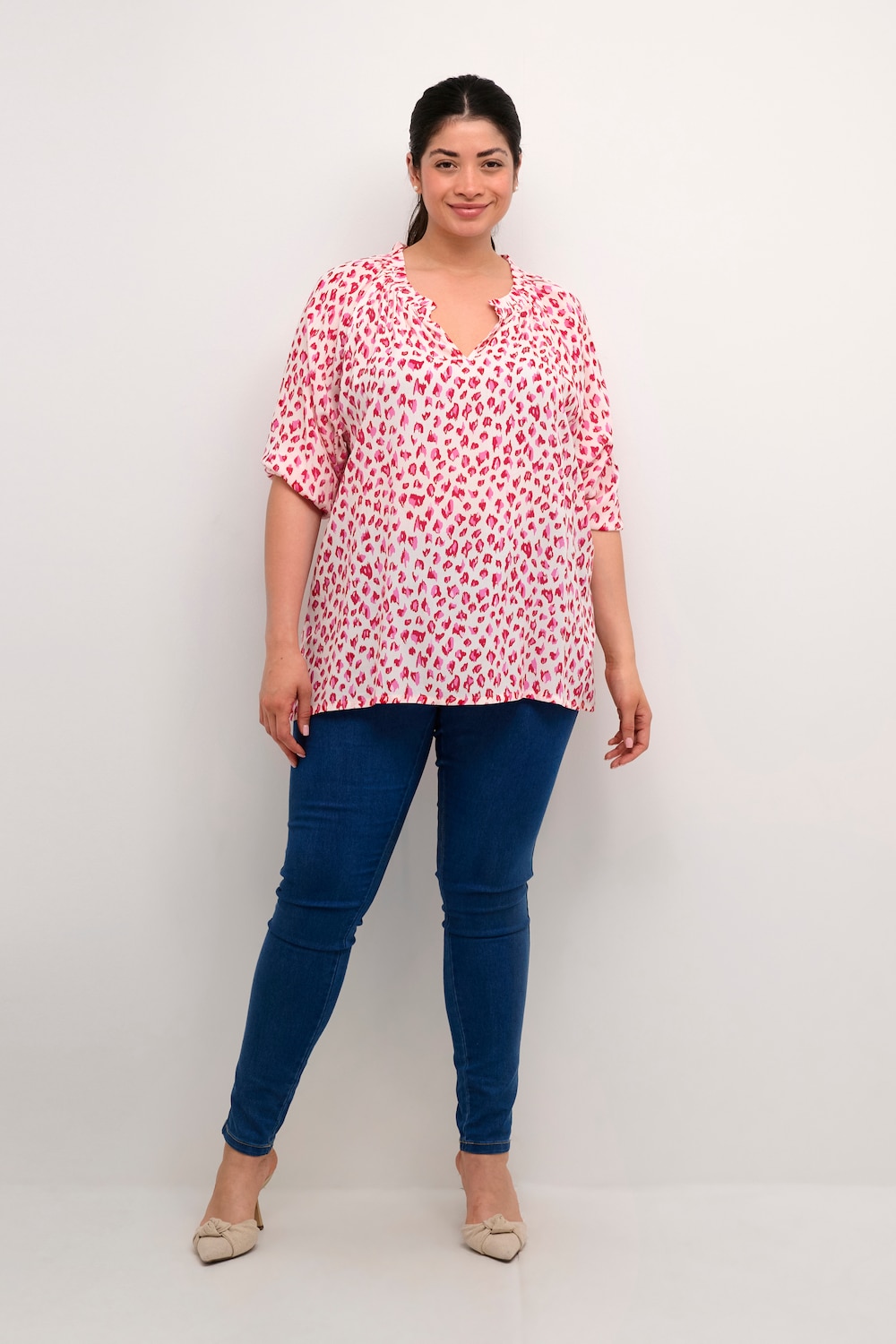 Langarm-Bluse Regular fit