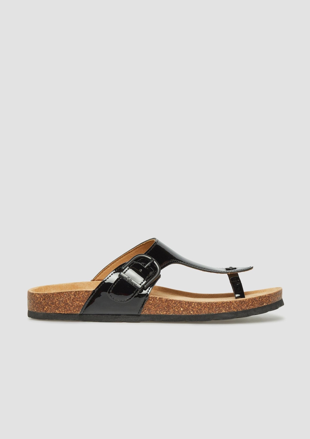 Pantoletten mit feinem Glanz-Finish