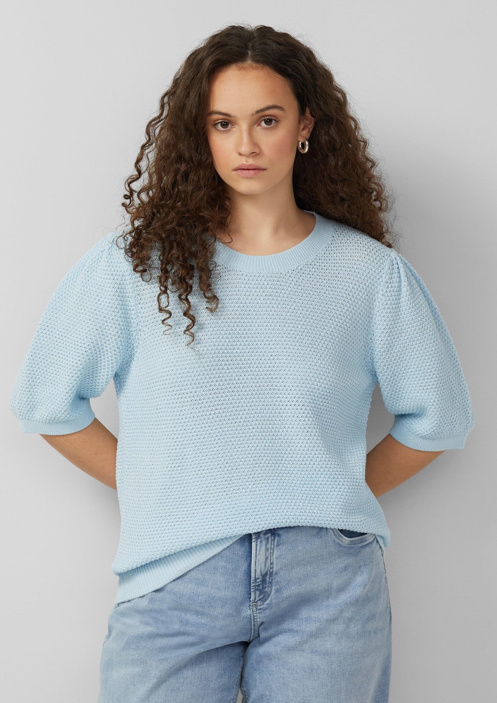 Strukturierter Pullover