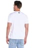 Herren Print T-Shirt , Reinweiss