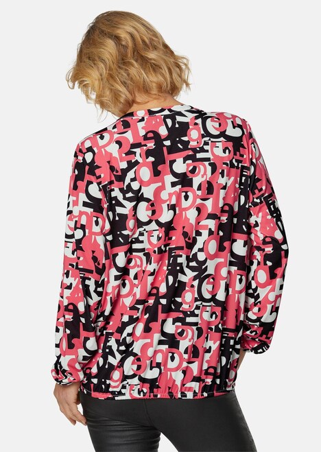 Weiche Jerseybluse mit wundervollem Druck