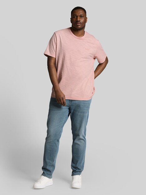T-Shirt in Melange-Optik