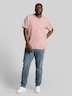 T-Shirt in Melange-Optik