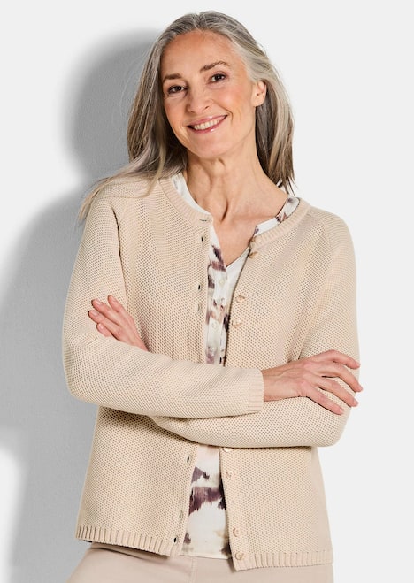 Strickjacke aus reiner Baumwolle