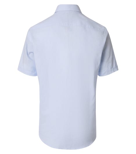 Leinenhemd Kurzarm gestreift Comfort Fit