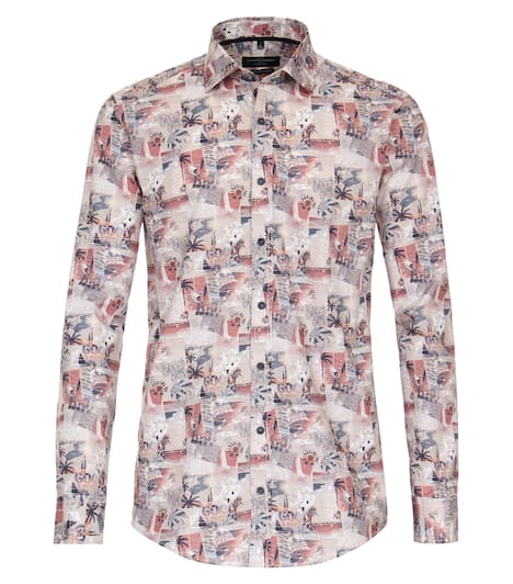 Freizeithemd Print Casual Fit