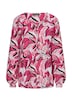 Viskosebluse mit floralem Muster
