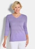 Sommerpullover mit V-Ausschnitt