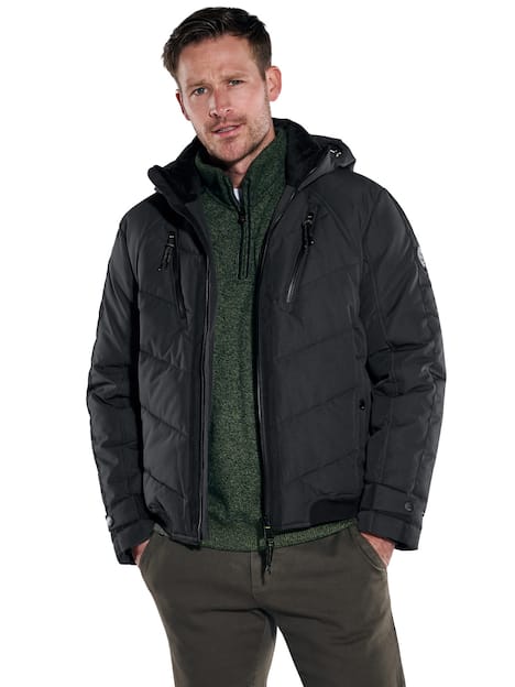 engbers Herren Steppjacke regular , Schwarz