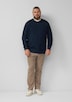 Strukturiertes Sweatshirt mit Rippbündchen