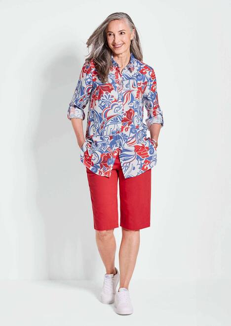 GOLDNER Blouse Overhemdblouse met print allover