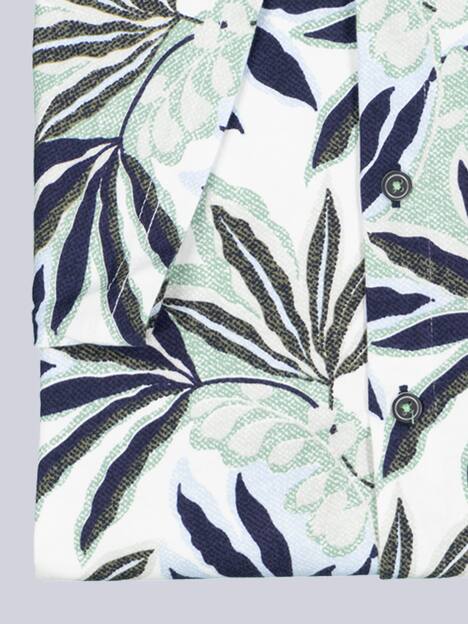 engbers Herren Kurzarm-Hemd gemustert , Hellgruen