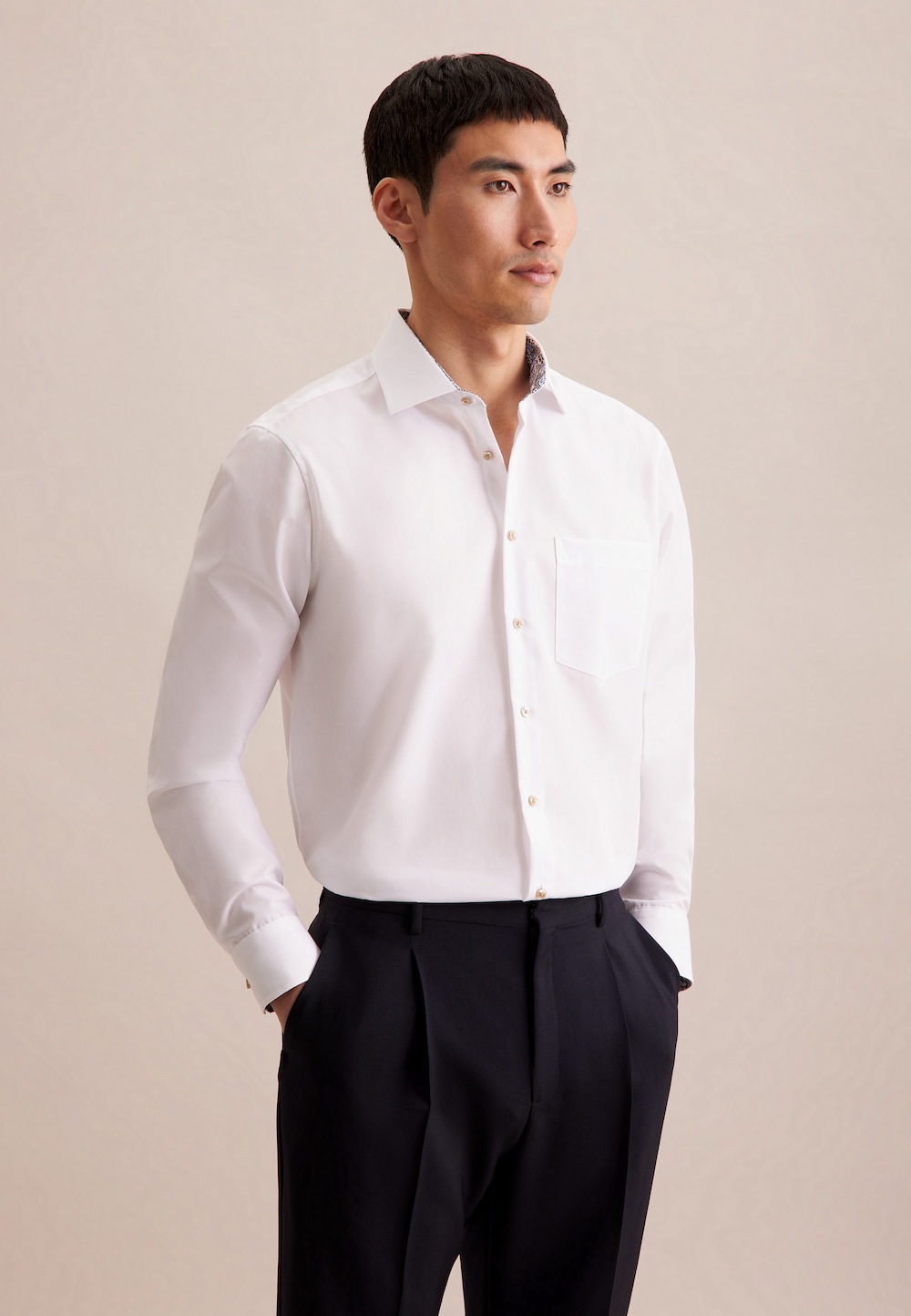 Herren Business Hemd - Uni