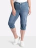 Capri-Jeans erhöht