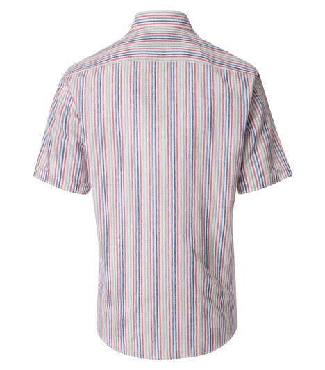 Leinenhemd kurzarm gestreift Comfort Fit