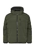 Wasserabweisende Pufferjacke mit abnehmbarer Kapuze