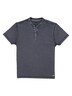 Herren Henley T-Shirt mit Knopfleiste , Saphirblau