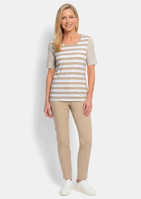 Streifenshirt aus softer Baumwollmischung