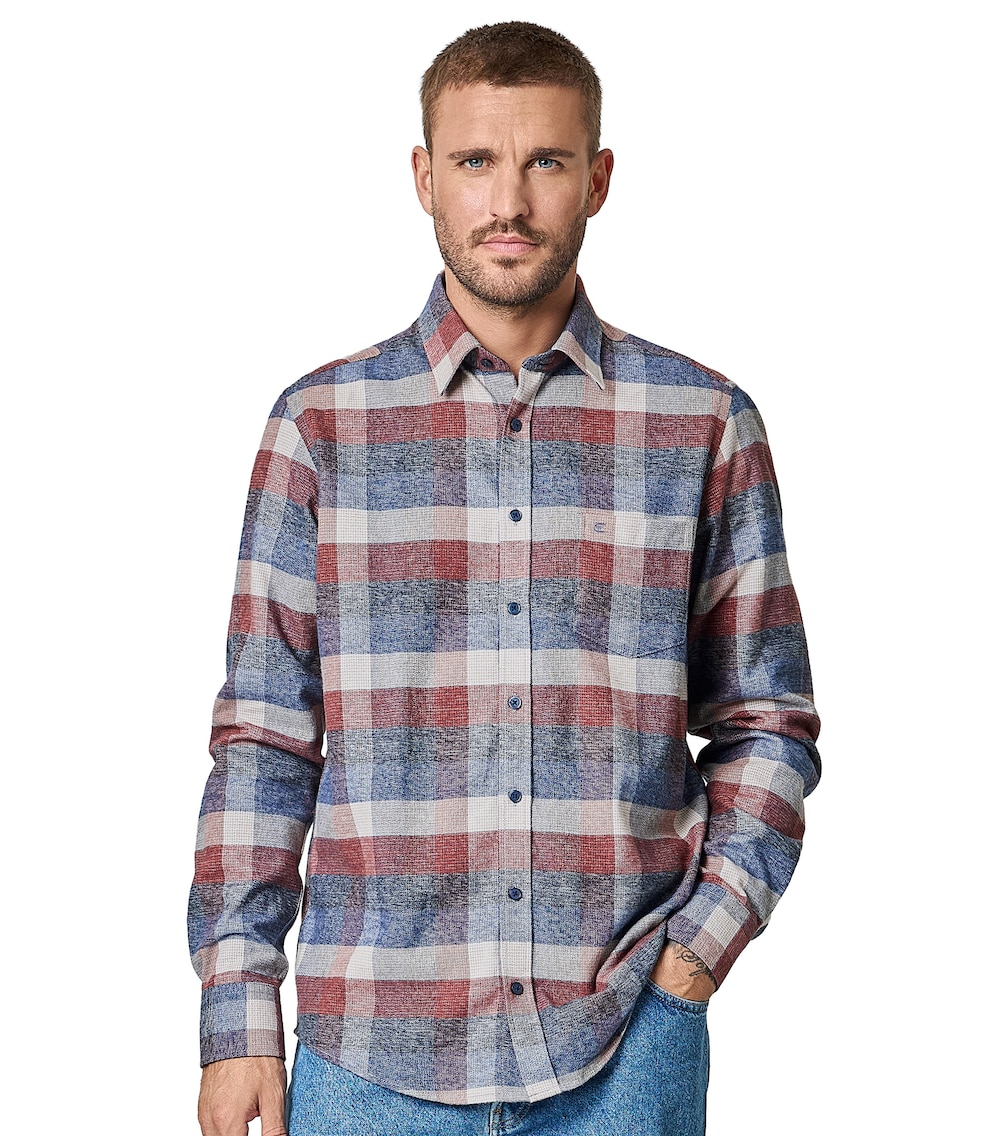 Freizeithemd kariert Casual Fit