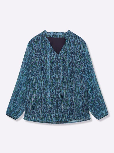 Tunika Langarm Stehkragen