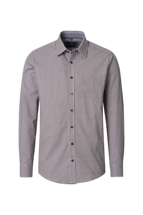 Freizeithemd Langarm Print Comfort Fit