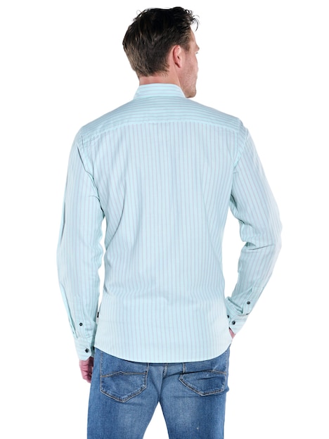 Herren Hemd gemustert , Hellgruen