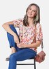 Kleurrijk gedessineerde blouse met mooie details