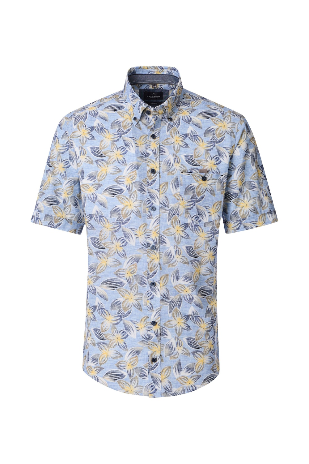 Freizeithemd Kurzarm Print Casual Fit