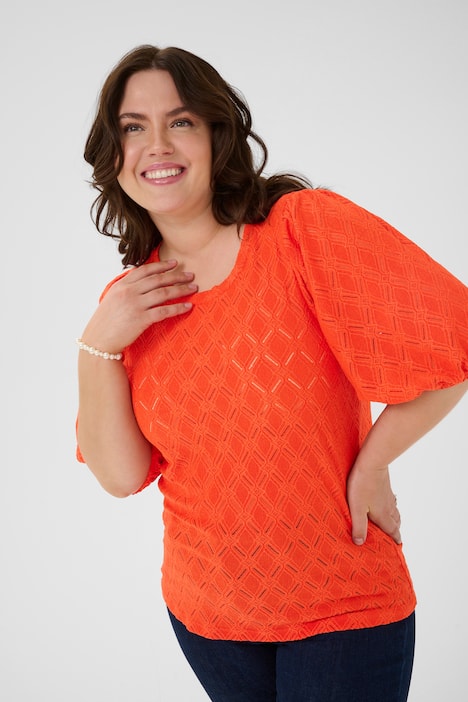 Kurzarm-Bluse Regular fit