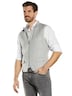 Herren Sakko-Weste mit Zipper , Hellgrau
