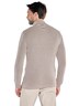 engbers Herren Pullover mit Rippstruktur , Beige
