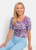 Jersey-Shirt mit Animal Print