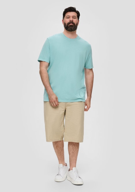 T-Shirt mit Label-Print