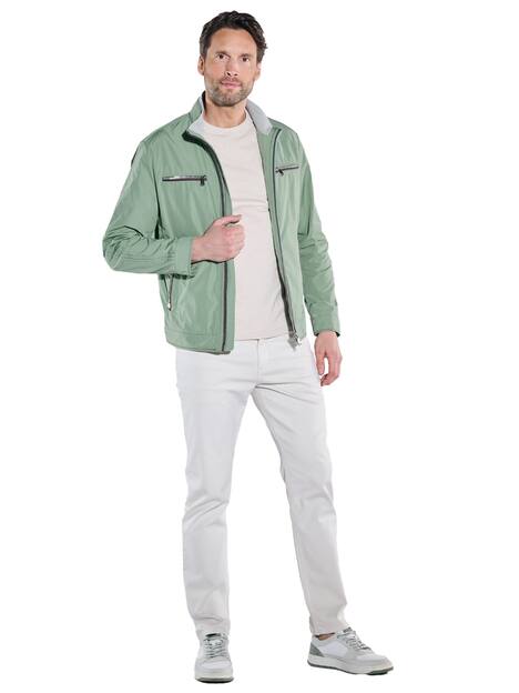 engbers Herren Blouson-Jacke mit Kontrastdetails , Hellgruen