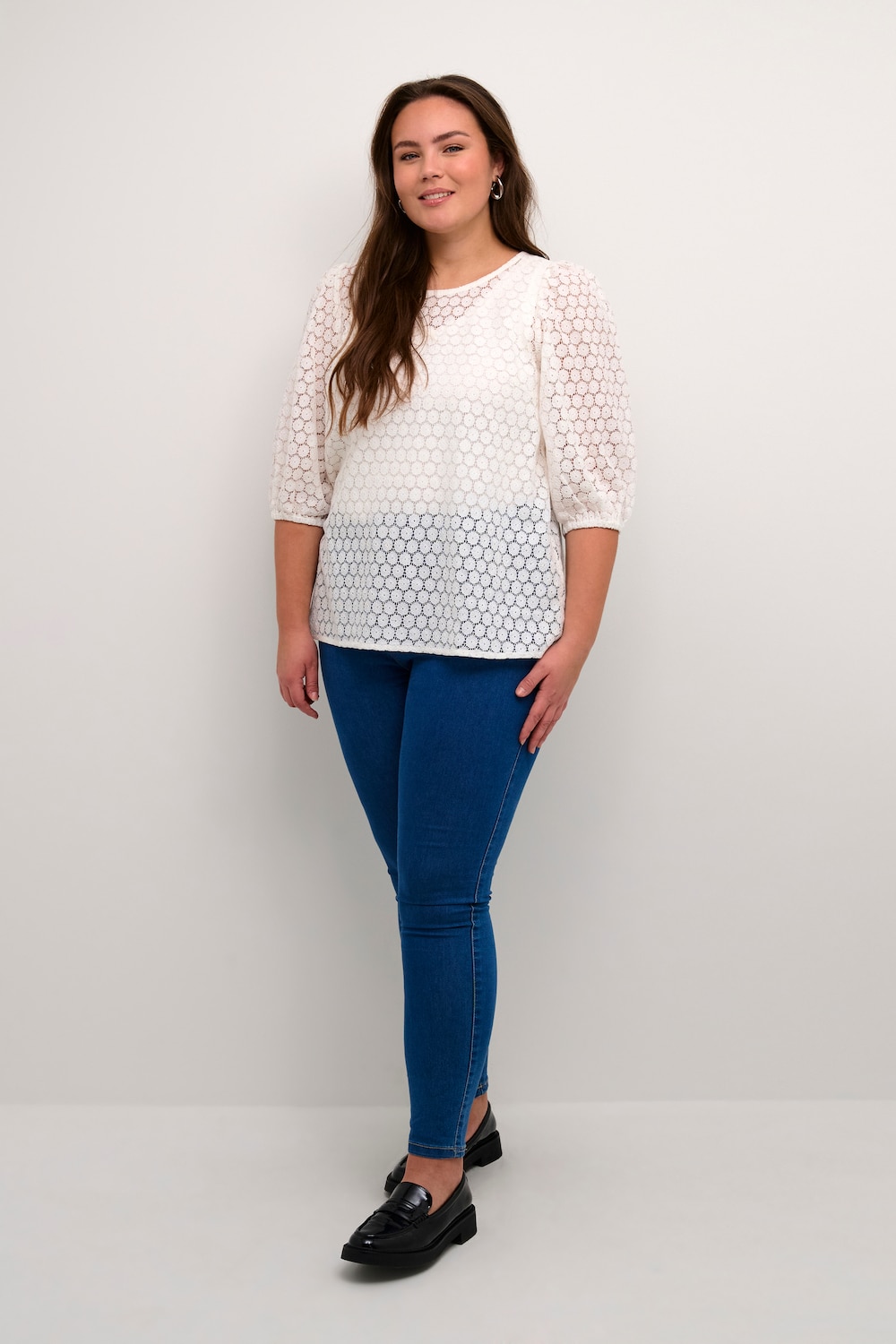 Langarm-Bluse Regular fit