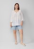 Bluse mit Lochspitzen-Details