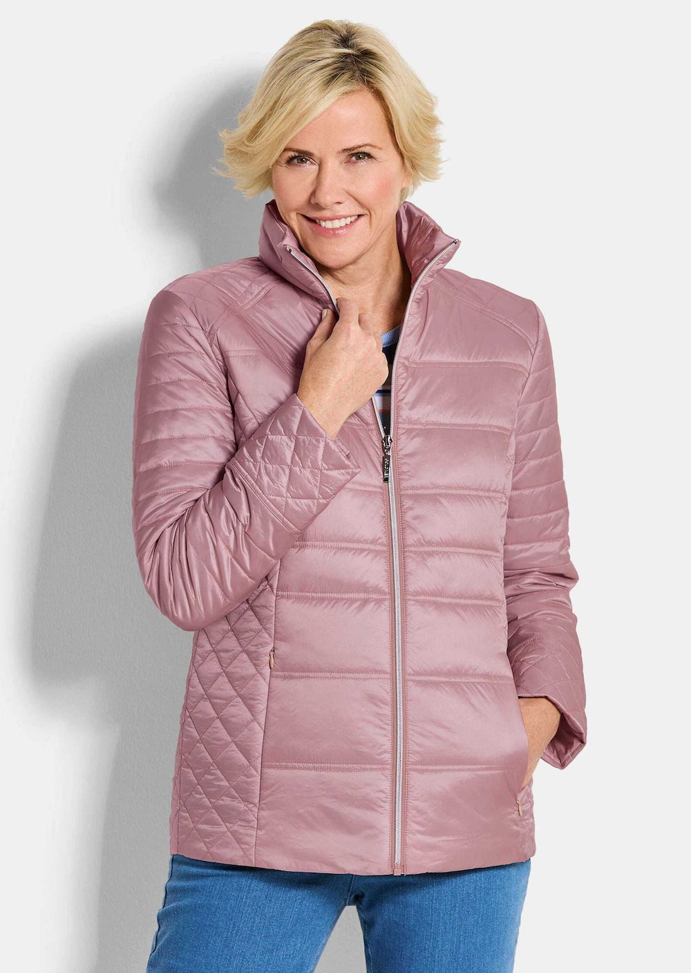 Übergangsjacke mit Muster-Mix