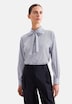 Damen Ausgestellte Bluse - Gestreift