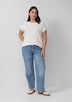 Strukturiertes T-Shirt im Relaxed Fit mit U-Boot-Ausschnitt