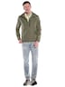 Herren Übergangsjacke mit abnehmbarer Kapuze , Khaki