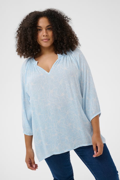 Langarm-Bluse Regular fit